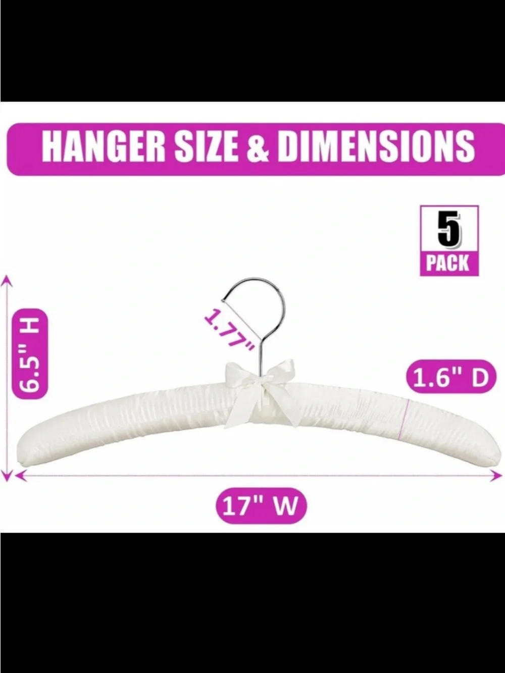 Linen padded heavy duty hangers set of 2ct.-beige color with a bow-brand new.